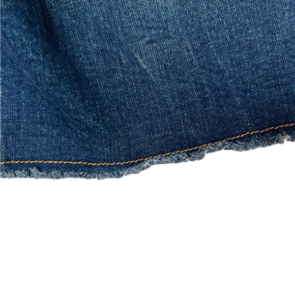 Anthropologie Pilcro & the Letterpress Mid Rise Slim Denim Shorts Size 26 Petite - Picture 6 of 9